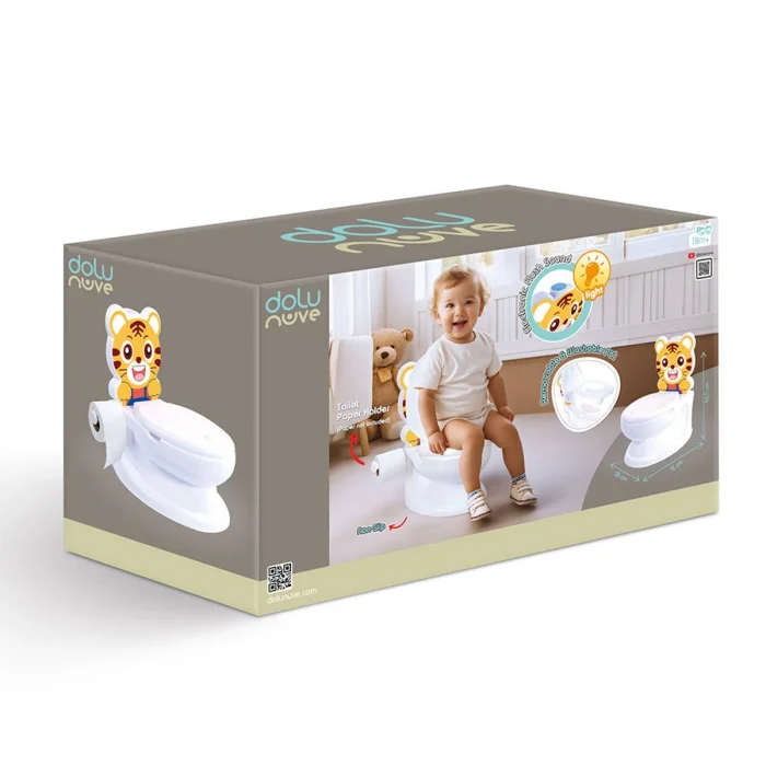 7239 Kaplan Eğitici Klozet -dolu Oyuncak