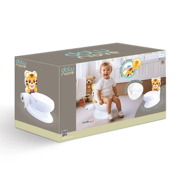 7239 Kaplan Eğitici Klozet -dolu Oyuncak