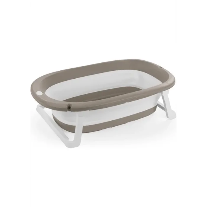 7273 Katlanabilir Üçlü Bebek Banyo Seti Stone Gri
