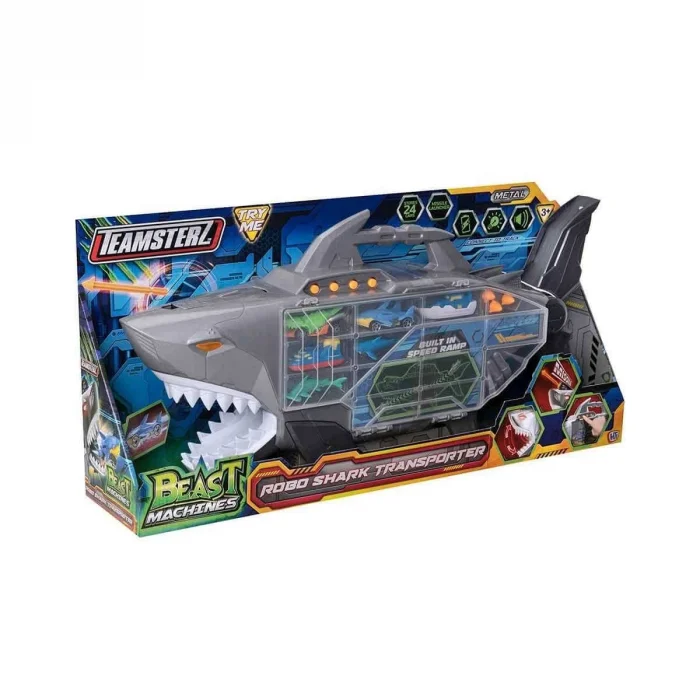 74461 Teamsterz Beast Machines Robo Shark Çantalı Transporter -sunman
