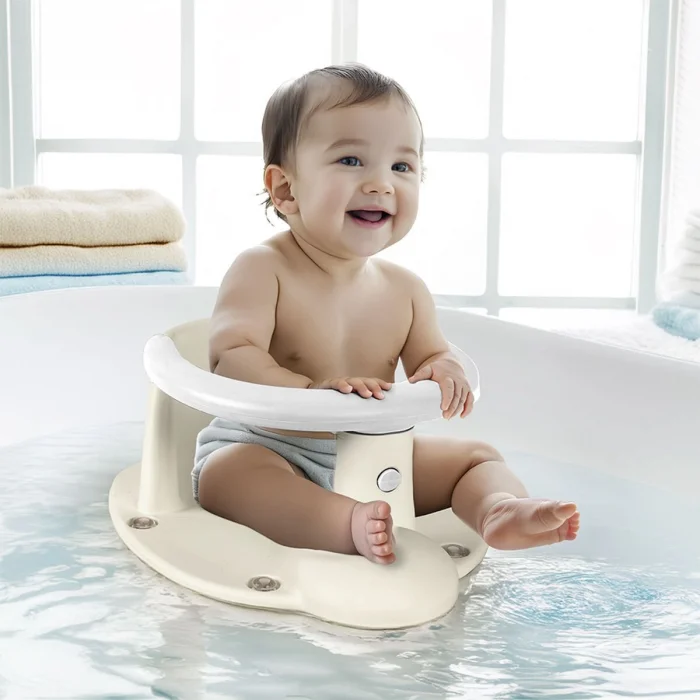 7466 Bebek Banyo Yıkama Oturağı Relax Bej