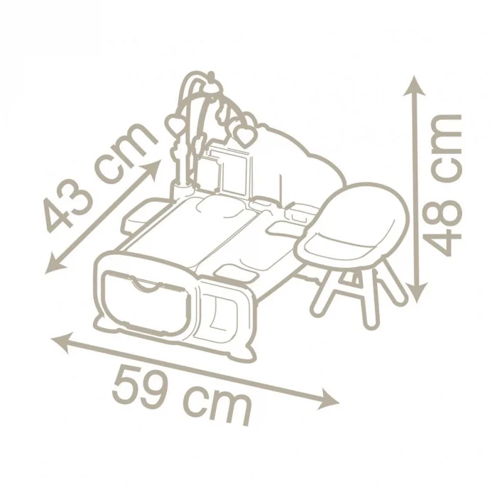 7600220379 Smoby Baby Nurse Nurserie Cocoon - 3ü 1 Arada Bebek Oyun Seti +3 Yaş