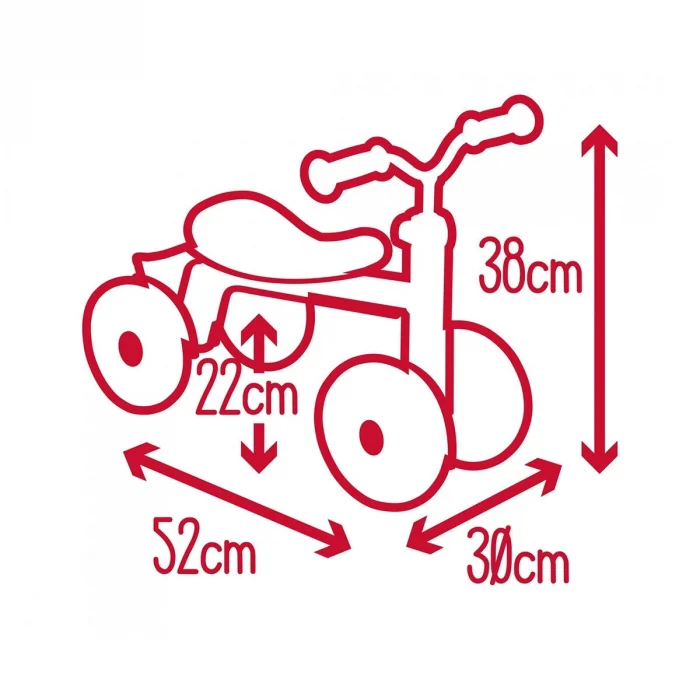 7600721400 Rookıe Rıde-on Red