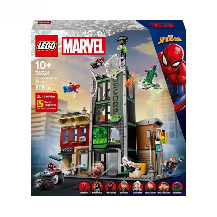 76324 Lego Marvel Örümcek Adam, Oscorpa Karşı 808 Parça +10 Yaş