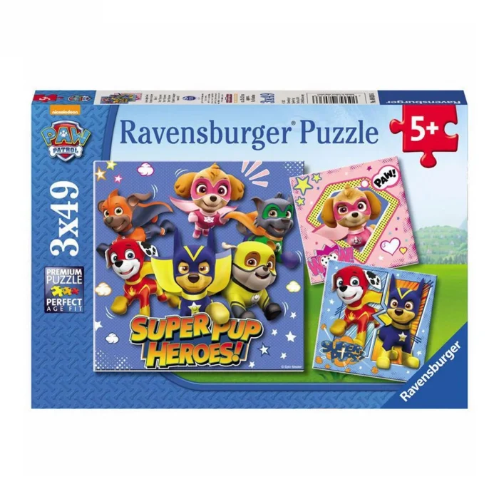 80366 Paw Patrol 3x49 Parça Ravensburger Puzzle