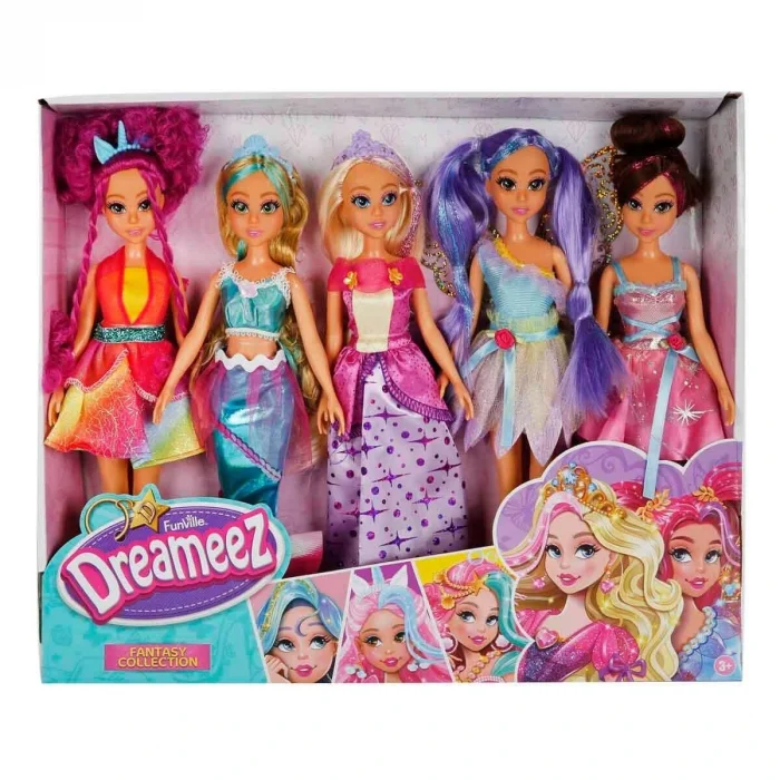 81031 Sun-fnv-mnk-bbk Set Dreameez Fantasy Bebekler 5li