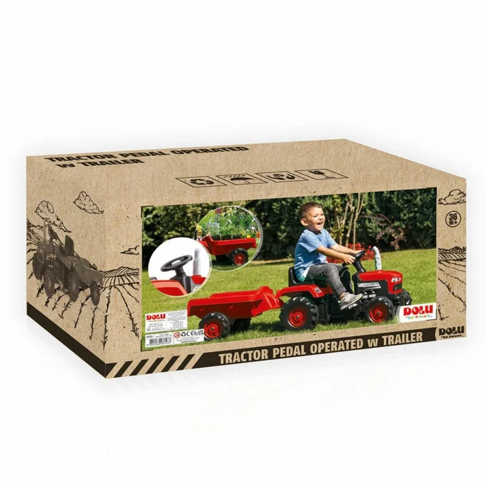 8153 Römorklu Pedallı Traktör -dolu
