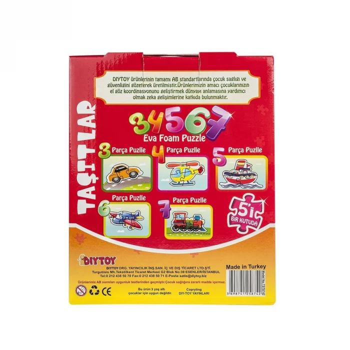8742 Kut.puzzle Taşıtlar 3 4 5 6 7