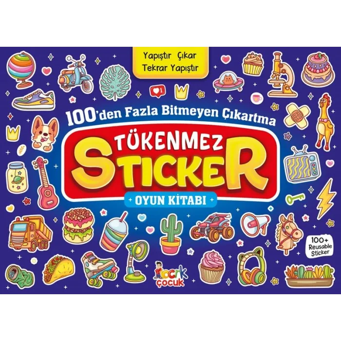 BICIRIK YAY / TUKENMEZ STICKER KITABI (100 CIKARTMA)