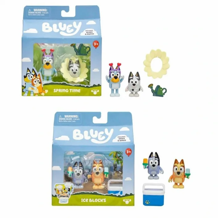 Bluey/18912 Bluey 2li Figür Aksesuarlı Set Asorti