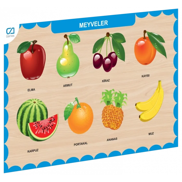 Caahs-3206 Ca Games Ahşap Meyveler Bul-tak