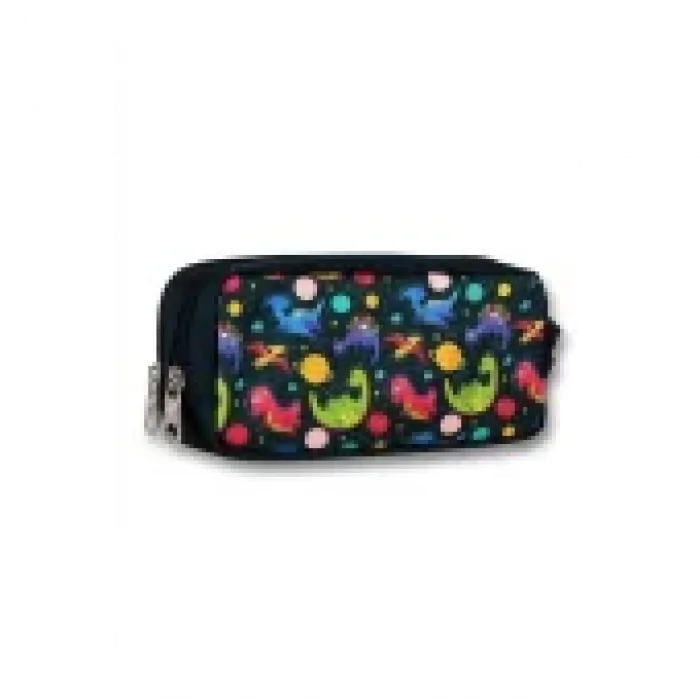 Cennec Siyah Dinazorlar Kalem Çantası - Erkek Çocuk