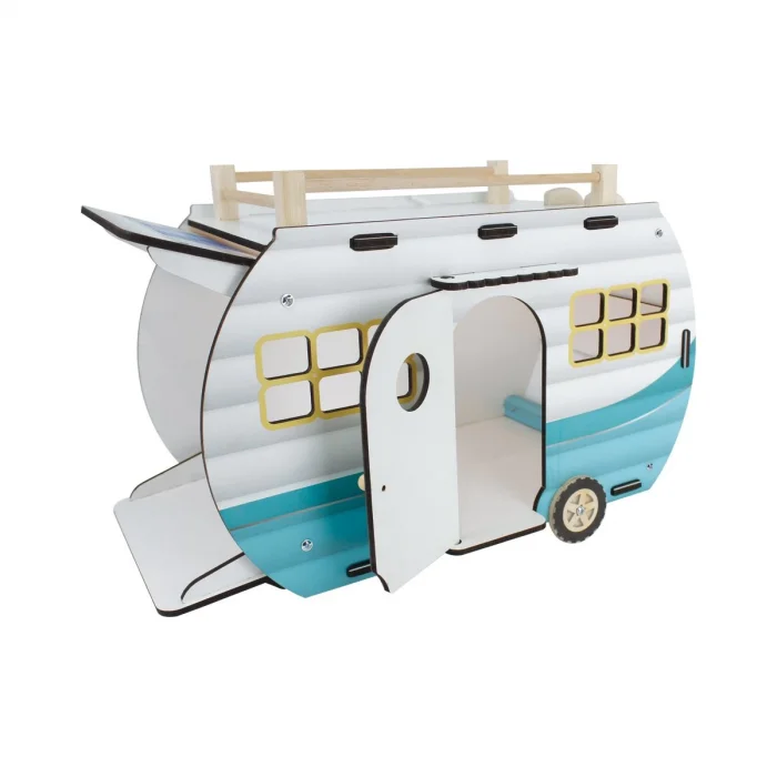 Çg95 Ahşap Karavan Turkuaz -okutan