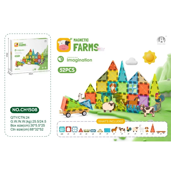 Ch1508 5.5cm Magnetic Blok 52 Pcs