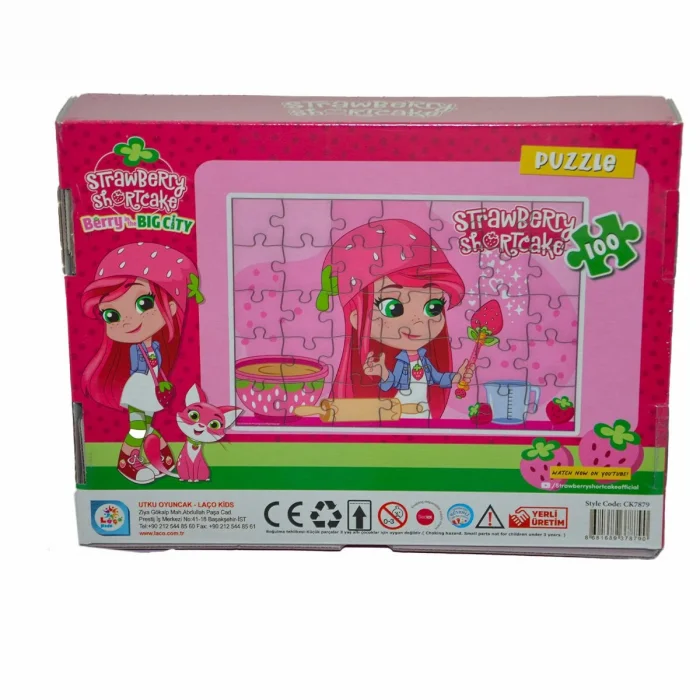 Ck7879 Çilek Kız 100 Parça Kutu Puzzle-utku