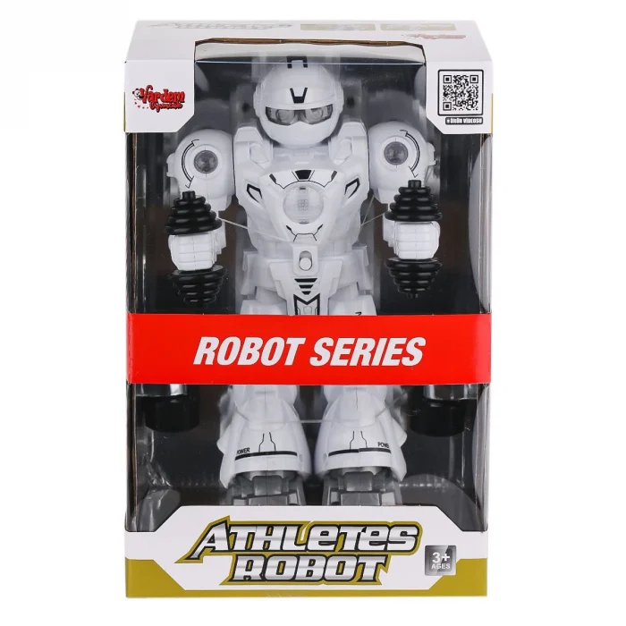 Df-6026 Işıklı Ve Müzikli Hareketli Atletik Sporcu Robot -vardem Oyuncak