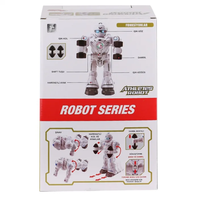 Df-6026 Işıklı Ve Müzikli Hareketli Atletik Sporcu Robot -vardem Oyuncak