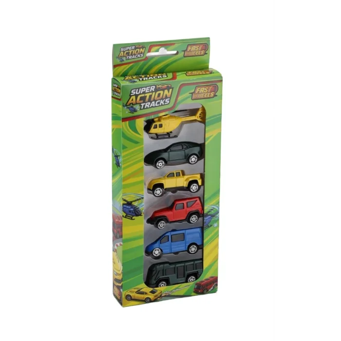 Er-256 Fast Wheels Super Actıon Tracks 6lı Set 40lı