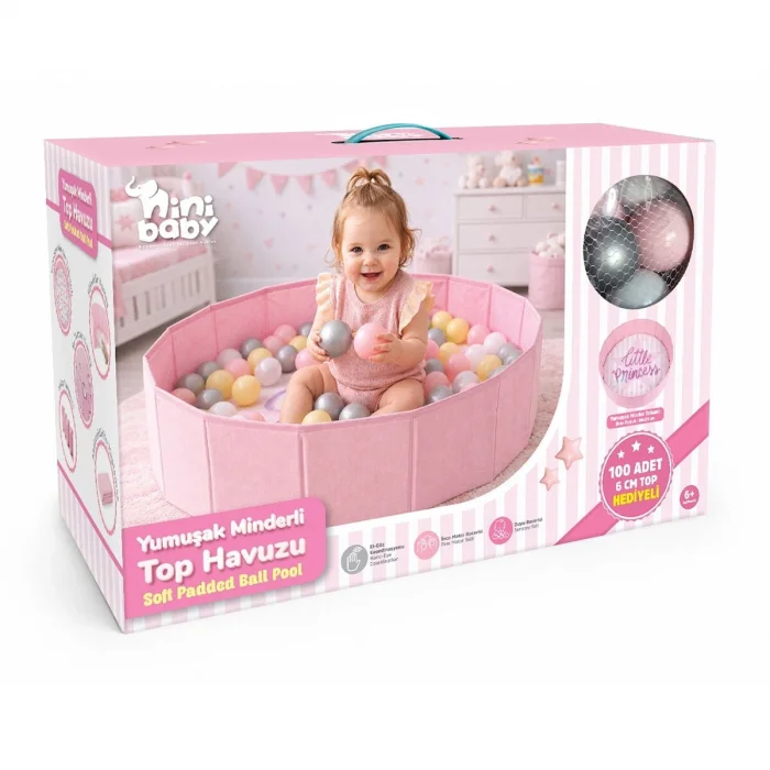 Er-703 Yumuşak Minderli Top Havuzu-pembe