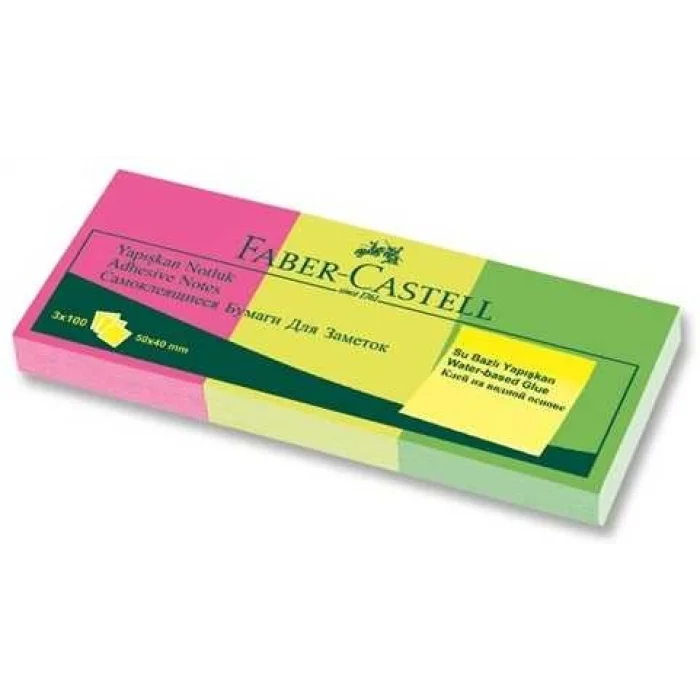 FABER YAPIŞKAN NOTLUK 50X40MM 3LÜ 565339