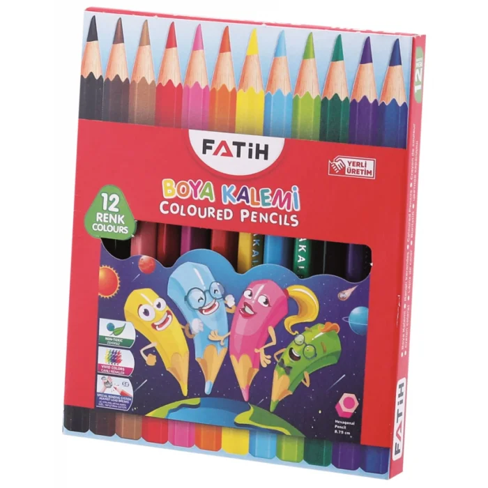 FATİH KURUBOYA 12 RENK YARIM BOY