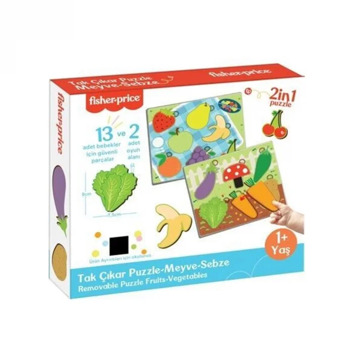 Fp2793 Fısher Prıce Tak Çıkar Puzzle Meyve Sebze
