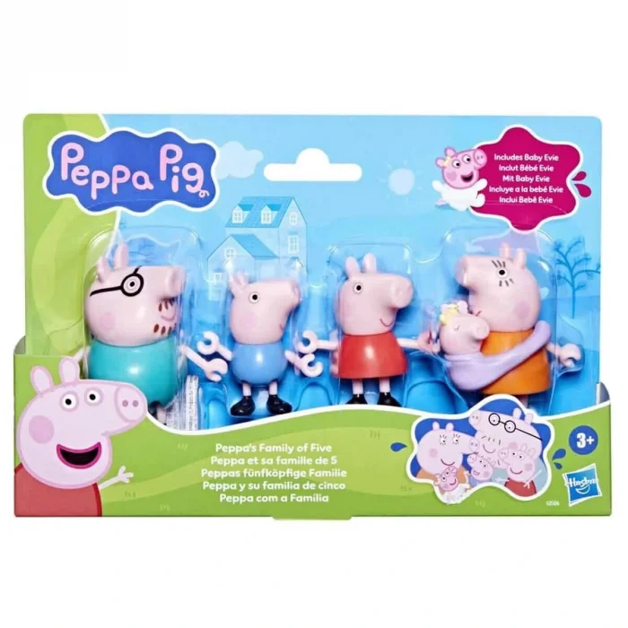 G0506 Peppa Pig Ve Ailesi 5li Figür Seti +3 Yaş