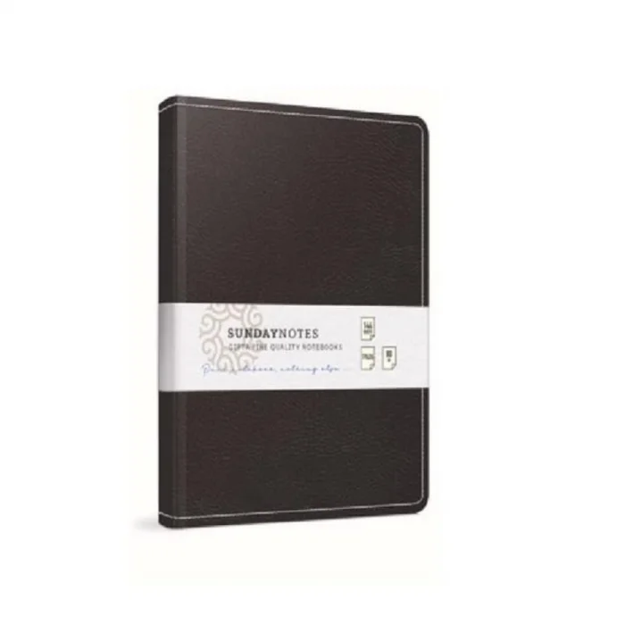 Gıpta Sunday Notes İplik Dikiş Deri Kapak Defter 17x24 Cm 140 Yaprak Çizgisiz