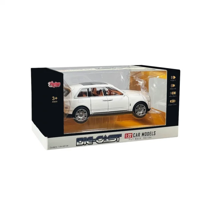 Hcl-906 Çek Bırak 1:22 Sesli Ve Işıklı Sanruflu Rr Metal Araba -vardem Oyuncak