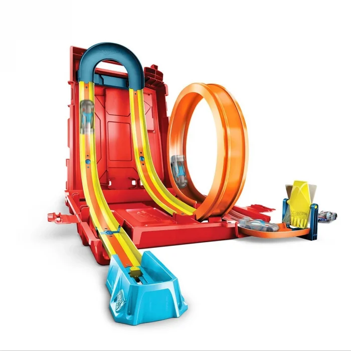 Hdx78 Hw Track Builder Benzin Bidonu Akrobasi Seti, Hot Wheels Track Builder