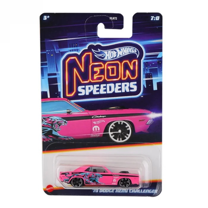 Hlh72 Hot Wheels Neon Yarışlar Temalı Arabalar