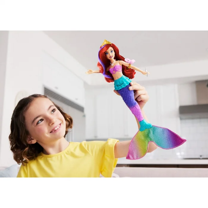Hpd43 Disney Prensesi Ariel Yüzen Ve Renk Değiştiren Küçük Deniz Kızı