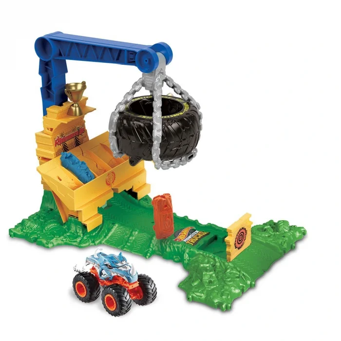 Htp18 Hot Wheels Monster Trucks Arenada Rhinomite Mücadelesi