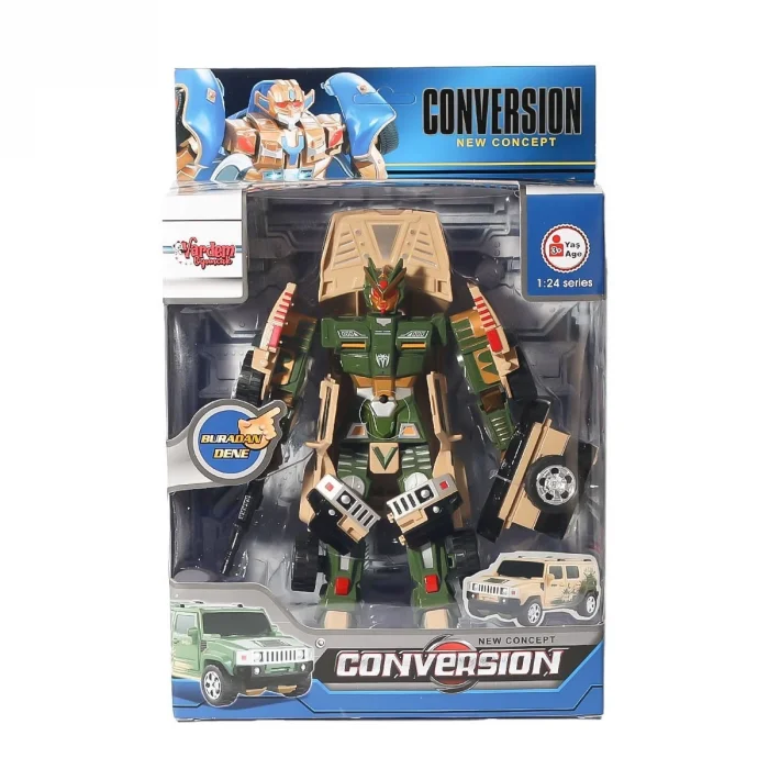 Hw-899-1-2-5 Dönüşebilen Robot Jeep 1:24 -vardem