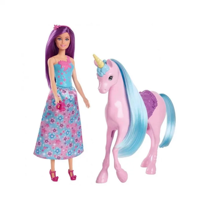 Hyt62 Barbie Ve Tek Boynuzlu Atı