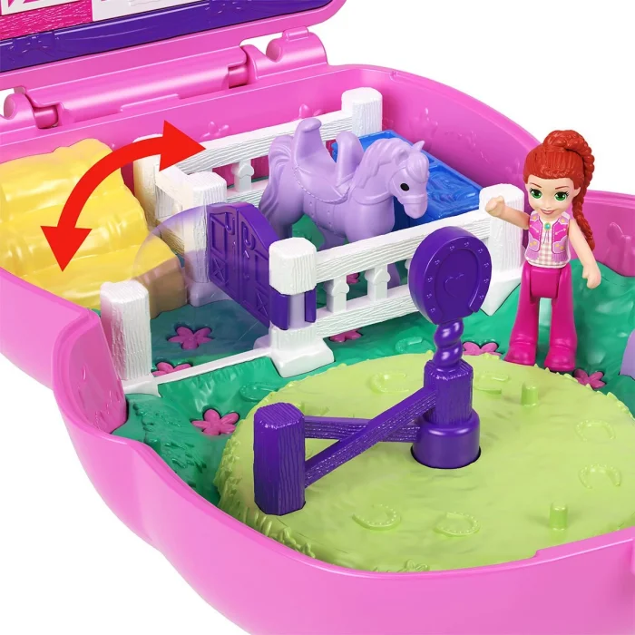 Jcr39 Polly Pocket Midilliyle Rodeo Heyecanı Mikro Oyun Seti