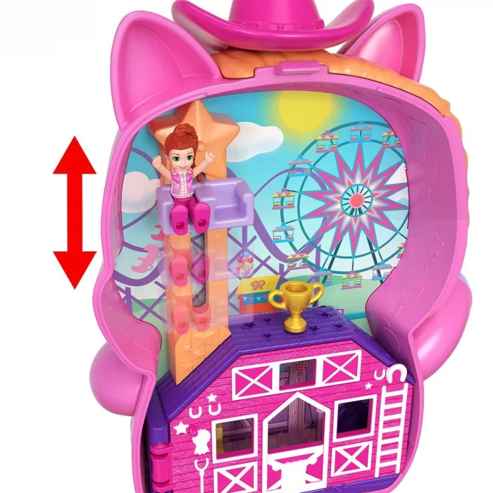 Jcr39 Polly Pocket Midilliyle Rodeo Heyecanı Mikro Oyun Seti