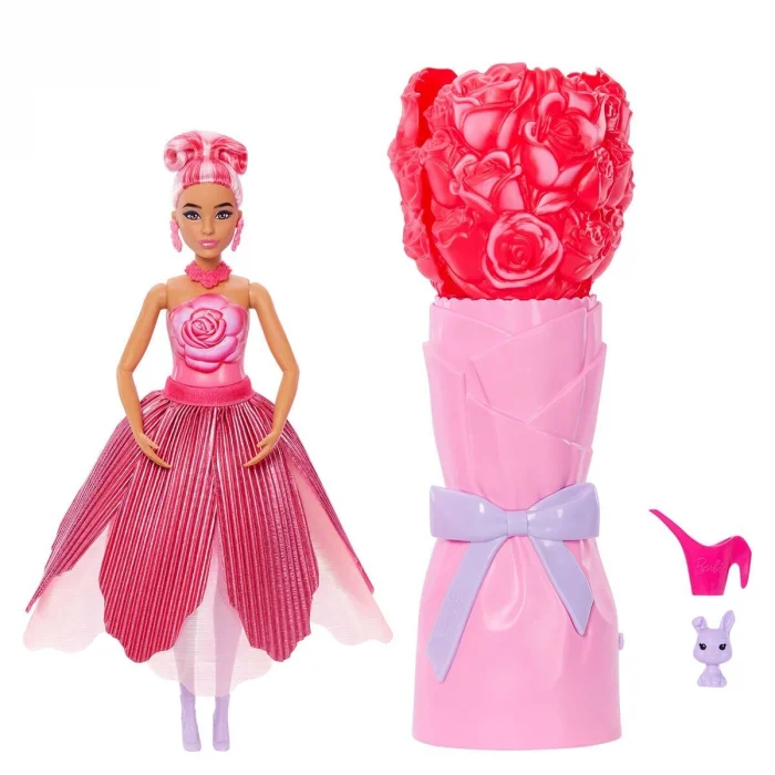 Jmf59 Barbie Petal Pop - Kırmızı Gül