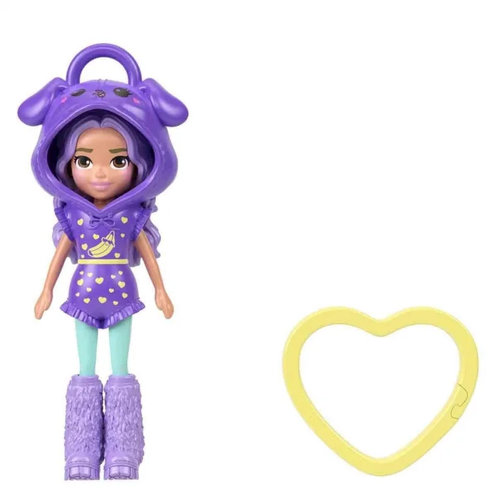 Jmn38 Polly Pocket Kapüşonlu Bebekler