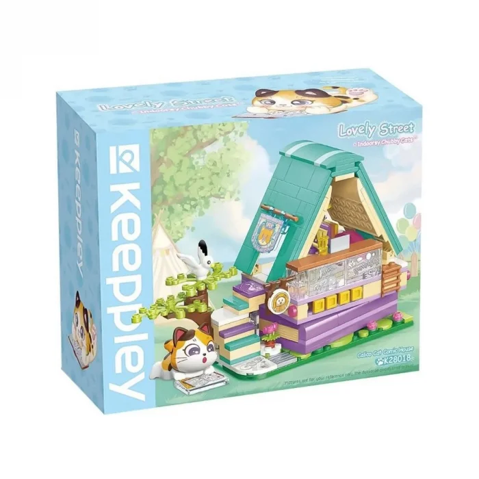 Kp28018 Keeppley Lovely Street - Calico Cat Comic House 324 Parça Yapım Seti