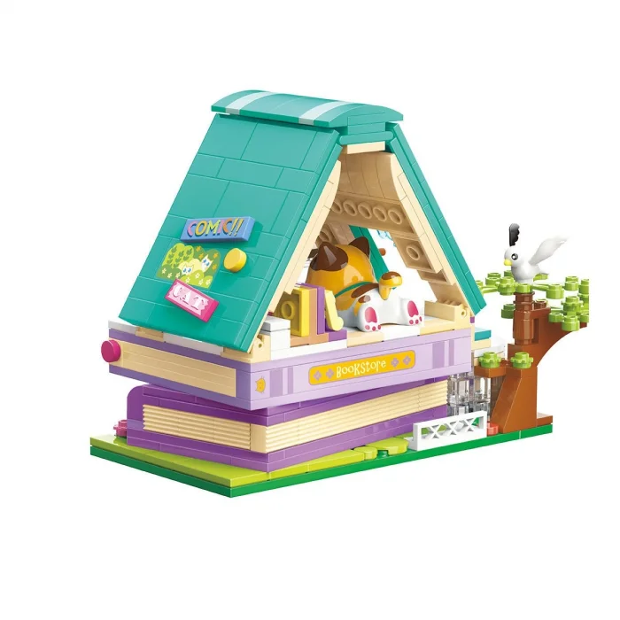 Kp28018 Keeppley Lovely Street - Calico Cat Comic House 324 Parça Yapım Seti