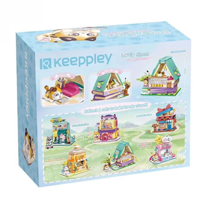 Kp28018 Keeppley Lovely Street - Calico Cat Comic House 324 Parça Yapım Seti