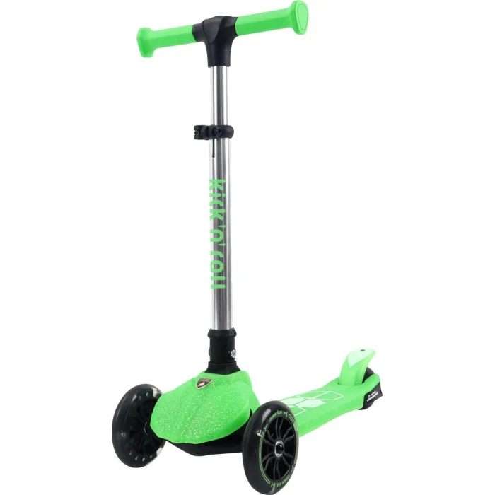 L5jelly-g Lamborghini Lisanslı Parıltı Işıklı Scooter Yeşil