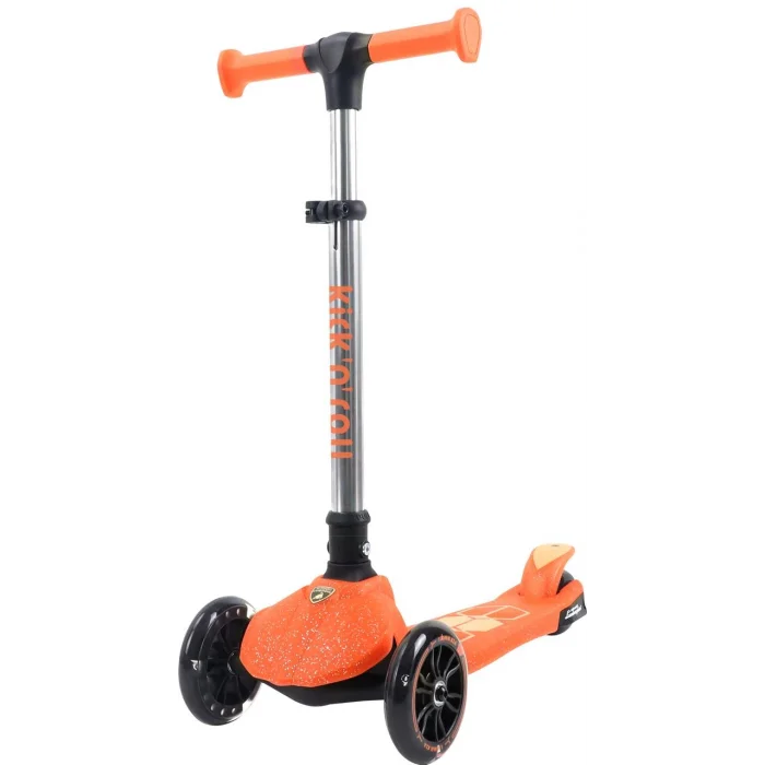 L5jelly-o Lamborghini Lisanslı Parıltı Işıklı Scooter Turuncu