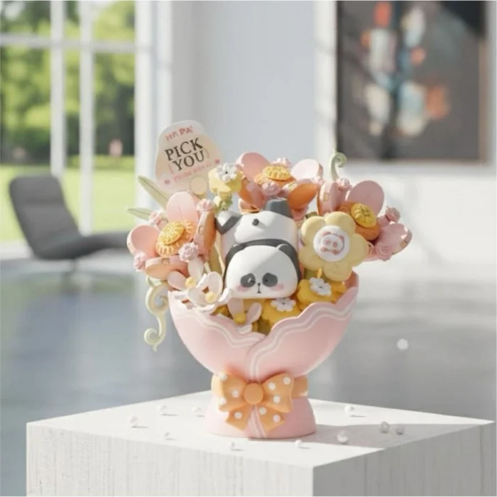 Lz-7301 Loz Pembe Çiçek Buketi 261 Parça Block