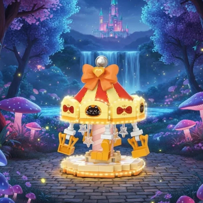 Lz-8632 Döner Sandalye 190 Parça Block Oyuncak Mini Poşet