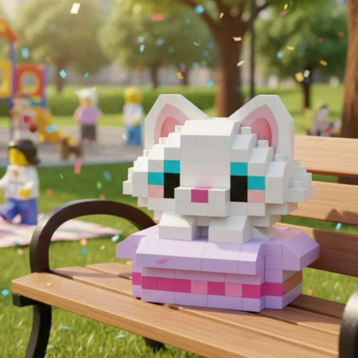 Lz-8641 Loz Kedi 170 Parça Block Oyuncak-mini Poşet