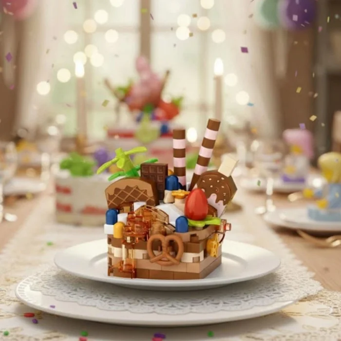 Lz-8642 Loz Çikolatalı Pasta 160 Parça Block Oyuncak-mini Poşet