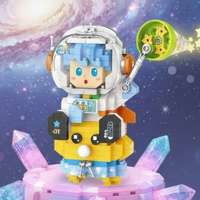 Lz-8827 Loz Astronot Mavi 390 Parça Block Oyuncak