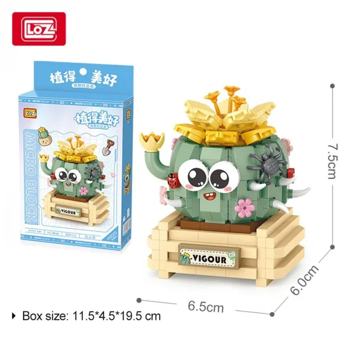 Lz-8834 Kaktüs 450 Parça Block Oyuncak
